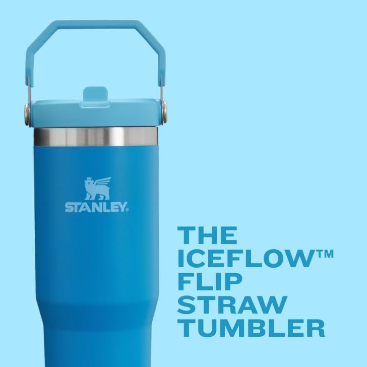 Home Marketplace2 14 Stanley IceFlow Flip Straw Tumbler with Handle 30 oz | Twist On Lid and Flip Up Straw | Leak Resistant Water Bottle | Insulated Stainless Steel |BPA-Free | Mist
