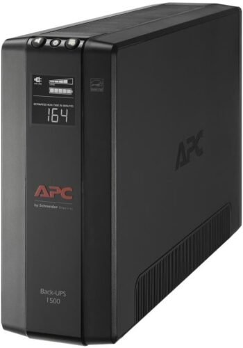 APC UPS 1500VA UPS Battery Backup and Surge Protector, BX1500M Backup Battery Power Supply, AVR, Dataline Protection APC UPS 1500VA UPS Battery Backup and Surge Protector, BX1500M Backup Battery Power Supply, AVR, Dataline Protection