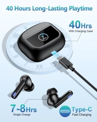 All-Day Wireless Audio: Touch-Controlled Noise Cancelling Earbuds with Deep Bass and IPX7 Waterproofing 9 All-Day Wireless Audio: Touch-Controlled Noise Cancelling Earbuds with Deep Bass and IPX7 Waterproofing