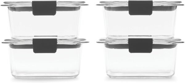 Leak-Proof Food Storage Set: Perfect for Meal Prep and Leftovers 4 Leak-Proof Food Storage Set: Perfect for Meal Prep and Leftovers