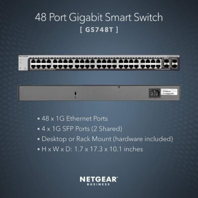 NETGEAR GS748T: Versatile 48-Port Managed Gigabit Switch with Cloud Management and Rackmount Flexibility 4 NETGEAR GS748T: Versatile 48-Port Managed Gigabit Switch with Cloud Management and Rackmount Flexibility