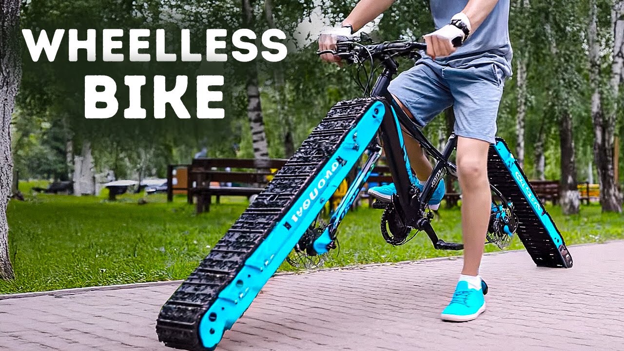 BRIGHT SIDE-Engineers Built a Bike With Caterpillar Wheels – And It Rides Super Smooth