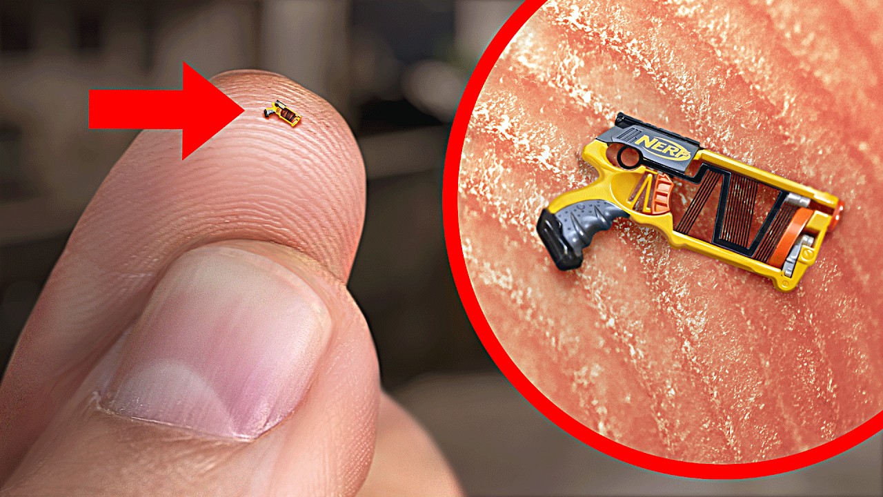 MarkRober-World’s Smallest Nerf Gun Shoots an Ant