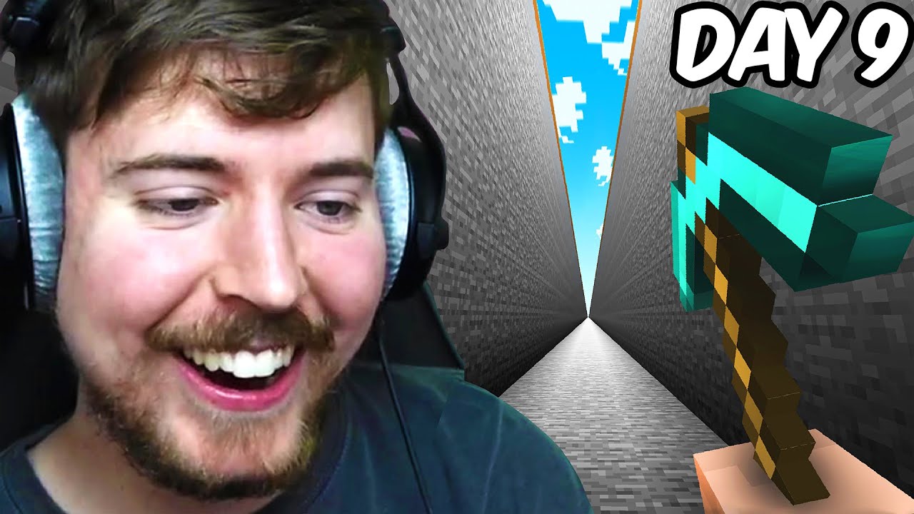 MrBeast Gaming🐍Mining 1,000,000 Blocks Alone!